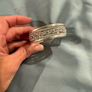 Elegant Silver Braided Bracelet